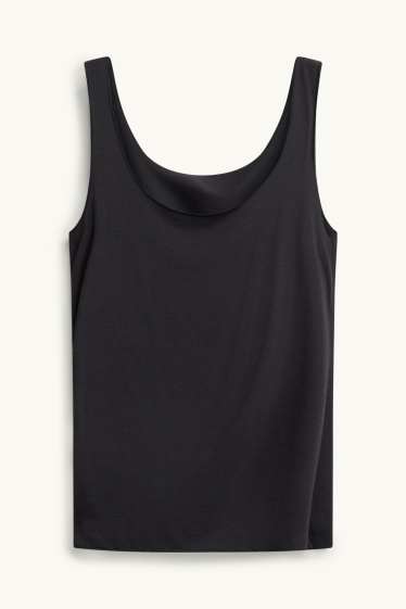 Women - Camisole with cashmere content - black