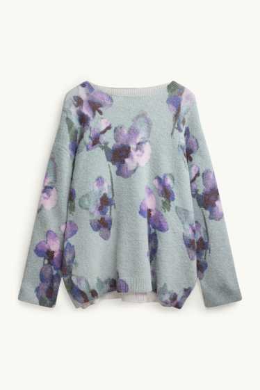 Dona - Jersei - de flors - verd clar