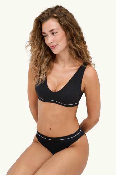Femmes - Lot de 2 - culottes - seamless - noir