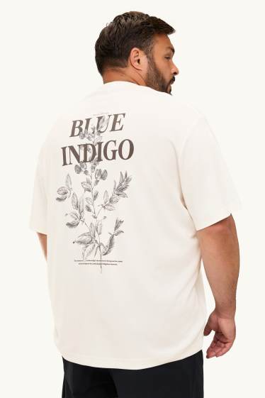 Pánské - Tričko - relaxed fit - bílá