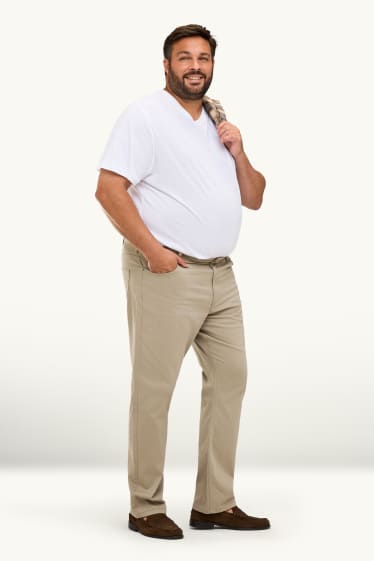 Herren - Hose - Straight Fit - beige