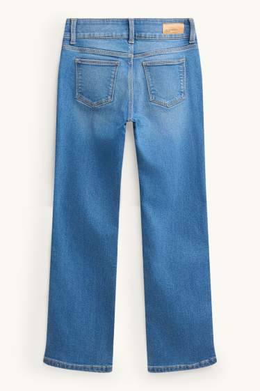 Copii - Fete - Bootcut jeans - jeans termoizolanți - denim-albastru deschis