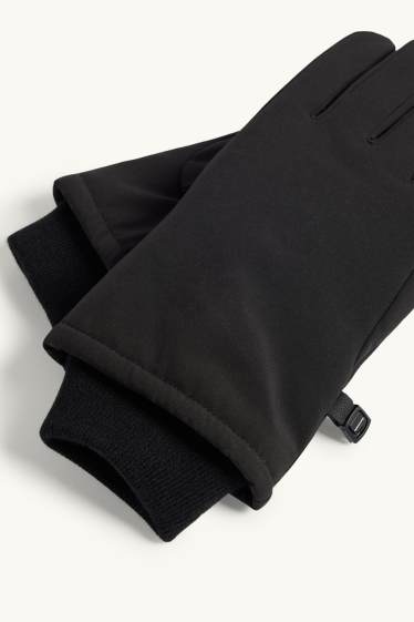 Heren - Touchscreen-handschoenen - zwart