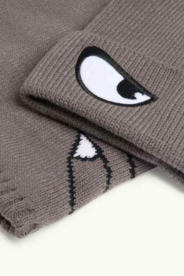 Nen - Conjunt - gorra i bufanda tubular - 2 peces - gris