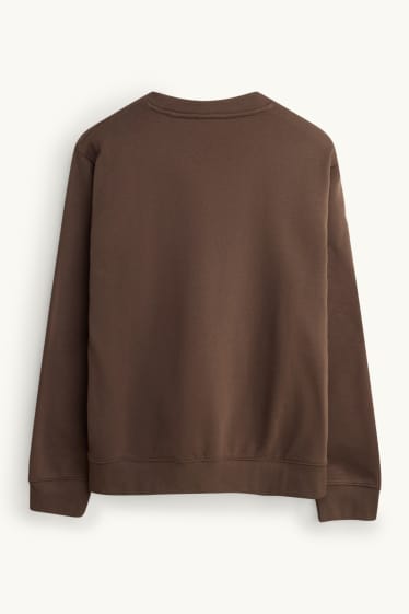 Heren - Sweatshirt - bruin