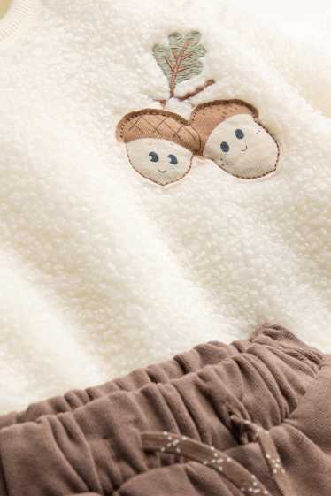 Baby Boys - Acorn - baby outfit - 2 piece - brown / cremewhite