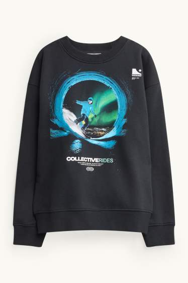 Children Boys - Snowboarding - sweatshirt - black
