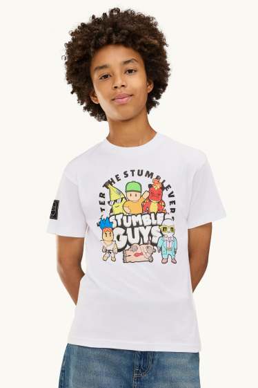 Enfants garçons - Stumble Guys - T-shirt - blanc