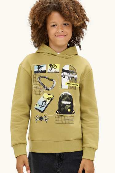 Kinder Jungen - Skater - Hoodie - senfgelb