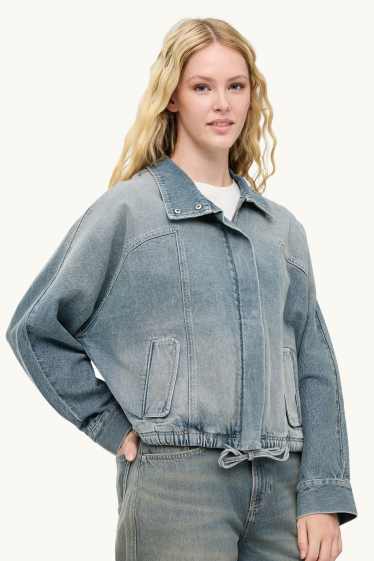 Women - Denim jacket - blue denim