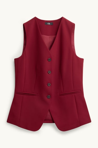 Donna - Gilet business - regular fit - bordeaux