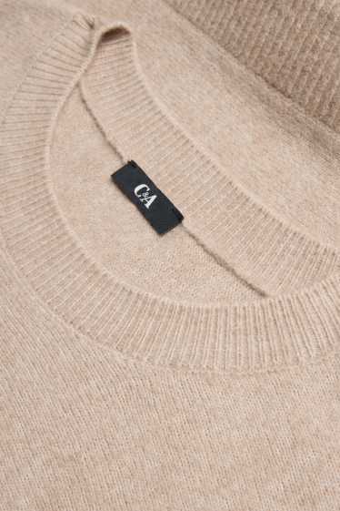 Damen - Pullover - beige