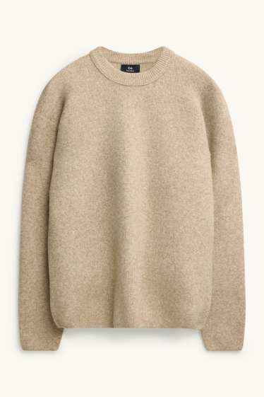 Heren - Trui - beige-mix