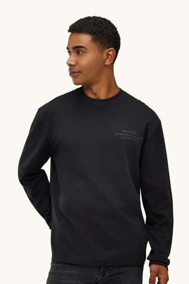 Hommes - Haut de sport - relaxed fit - noir