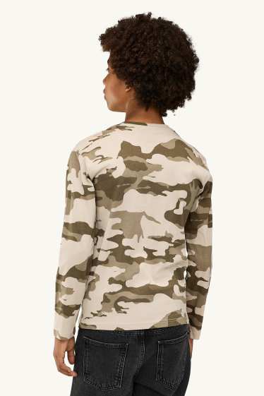 Bambini - Confezione da 3 - maglia a maniche lunghe - marrone / beige