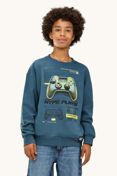 Copii - Băieți - Controler de gaming - bluză de molton - petrol