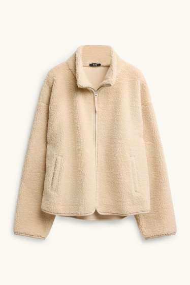 Donna - Giacca di pile - crema