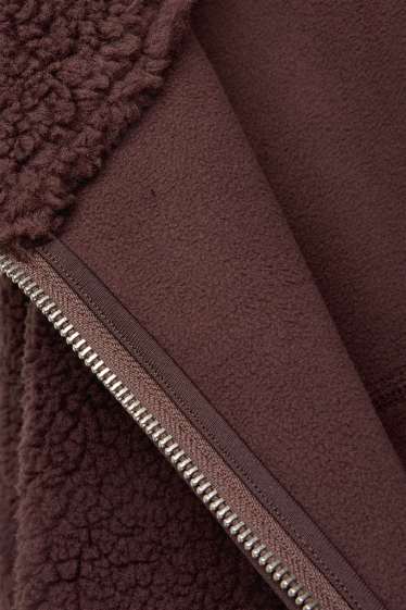 Donna - Giacca di pile - marrone scuro