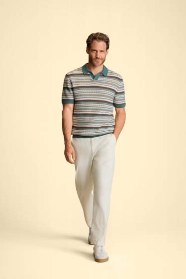 Men - Chinos - tapered fit - cremewhite