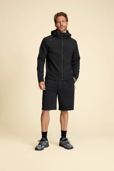 Hommes - Short en molleton - noir
