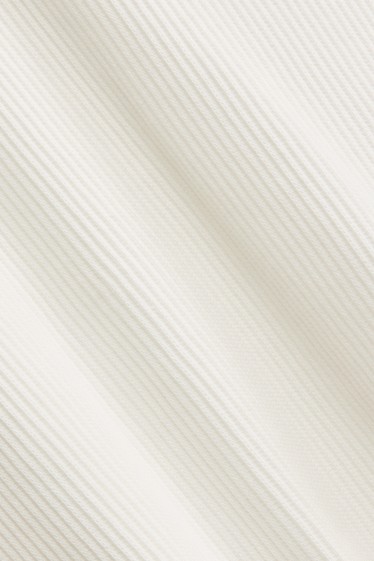 Home - Samarreta de mànigues curtes - relaxed fit - de canalé - blanc