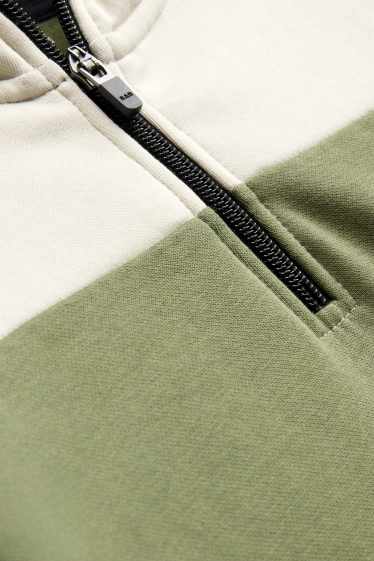 Bambini - Felpa con cappuccio - verde