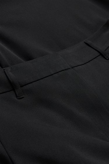 Dames - Pantalon - high waist - barrel leg - zwart