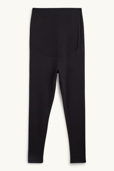 Damen - Umstands-Thermoleggings - schwarz
