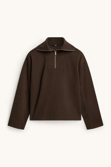 Damen - Sweatshirt - braun