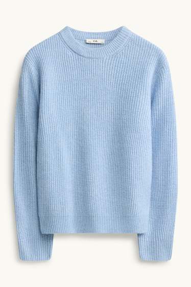 Kinder Mädchen - Pullover - hellblau