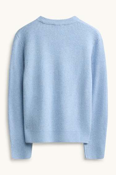 Kinder Mädchen - Pullover - hellblau