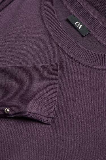 Damen - Feinstrick-Pullover - lila