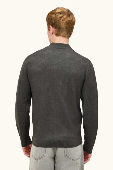 Men - Cardigan - dark gray