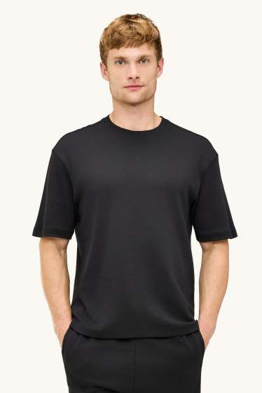 Hommes - T-shirt - relaxed fit - noir