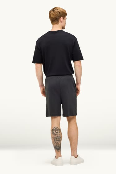 Heren - Sweatshort - zwart