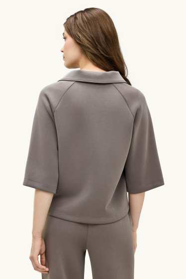 Dames - Sweatshirt - bruin