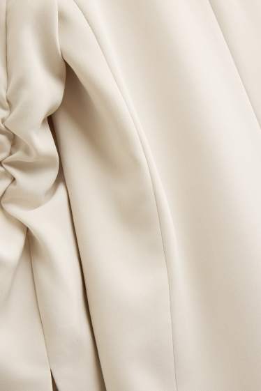 Women - Long blazer - regular fit - creme