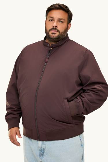 Hommes - Blouson - rembourré - finition déperlante - marron