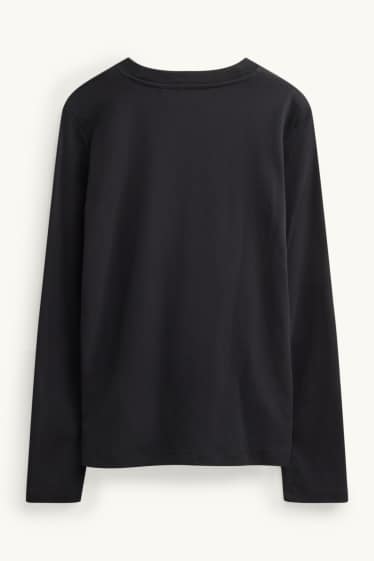 Dames - Longsleeve - regular fit - zwart