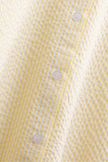 Donna - Camicetta - a righe - bianco / giallo