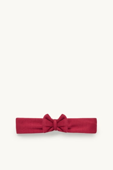 Bébés filles - Mickey Mouse - ensemble de Noël bébé - doublé de peluche - rouge / blanc