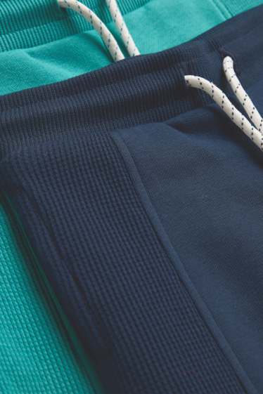 Bambini - Confezione da 2 - pantaloni sportivi - blu / turchese