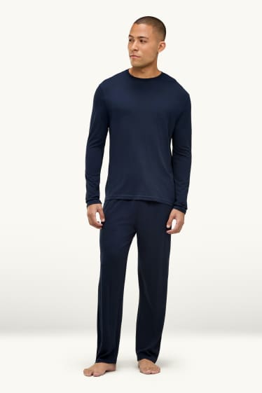 Herren - Pyjama - dunkelblau