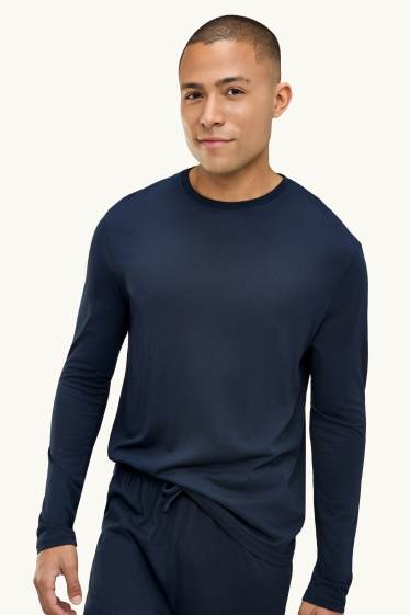 Herren - Pyjama - dunkelblau
