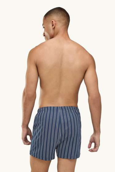 Heren - Set van 2 - boxershort - jersey - blauw