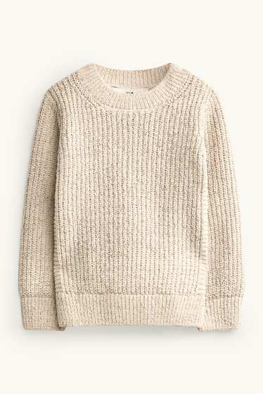 Enfants garçons - Pull - texturé - beige