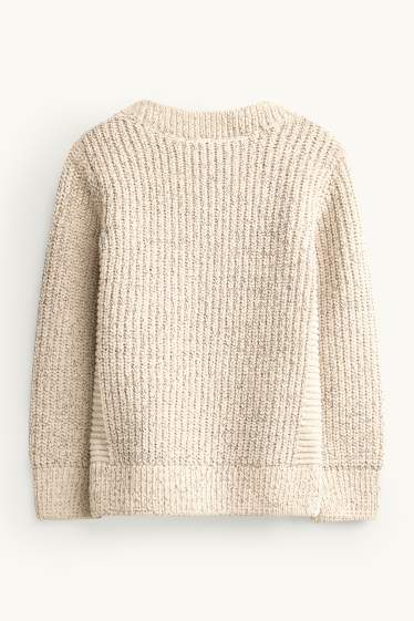 Enfants garçons - Pull - texturé - beige