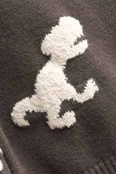 Children Boys - Dino - jumper - dark gray / white