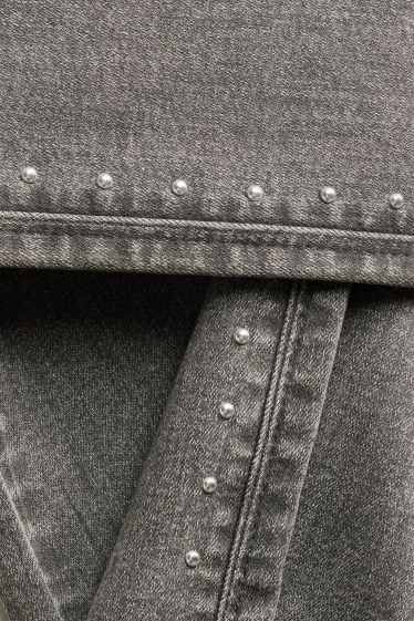 Enfants filles - Wide leg jeggings - jean gris