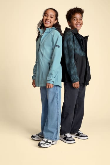 Děti - dívky - Wide leg jeans - džíny - modré